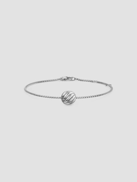 DAVID YURMAN Women's Sculpted Cable Center Station Chain Bracelet in Sterling Silver, 10MM - Silver