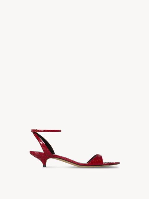 The Row Vika Ankle Strap Kitten Heel in Python
