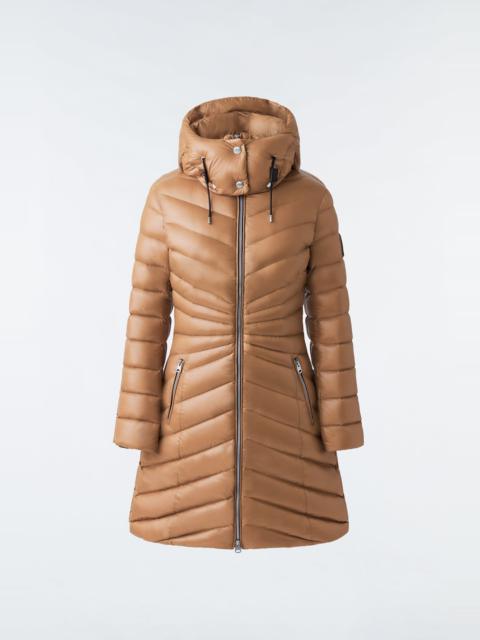 MACKAGE CAMEA Light down jacket with removable hood
