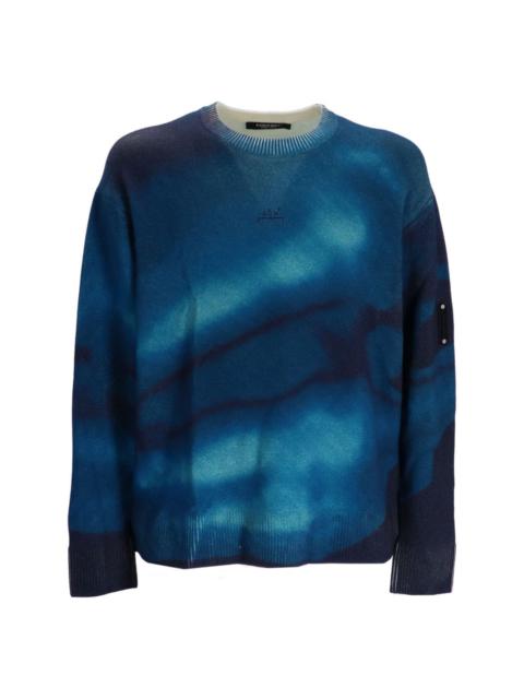 gradient-effect wool jumper