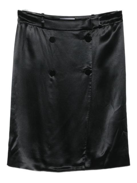 FERRAGAMO satin midi skirt