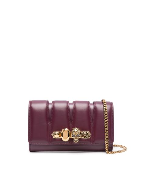 Alexander McQueen Skull quilted clutch bag