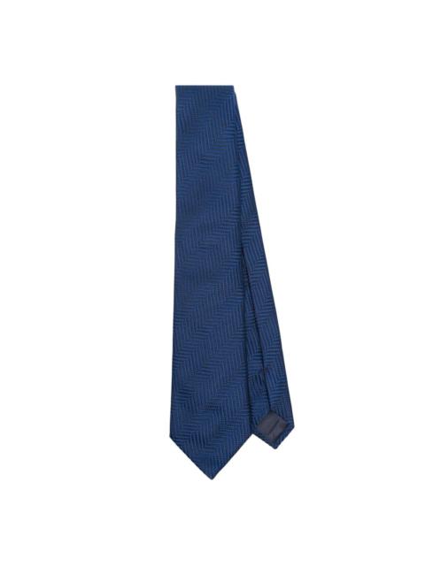 patterned-jacquard tie