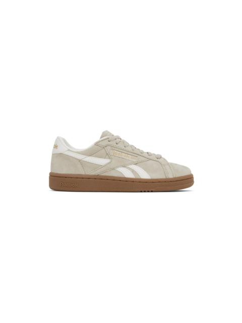 Reebok Beige & White Club C Grounds UK Sneakers