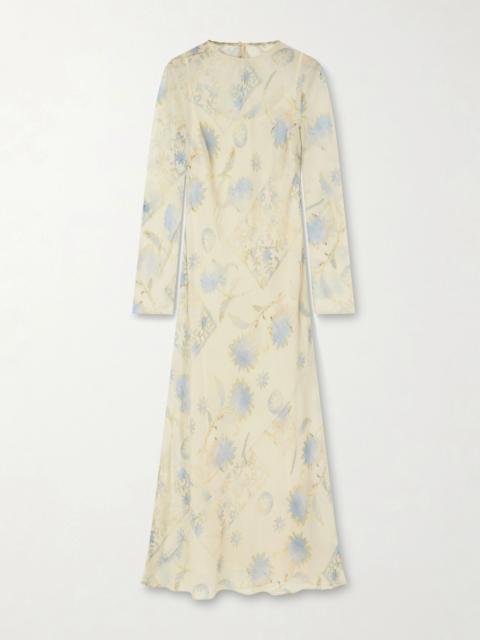SIR. Cecile Floral-print Georgette Maxi Dress