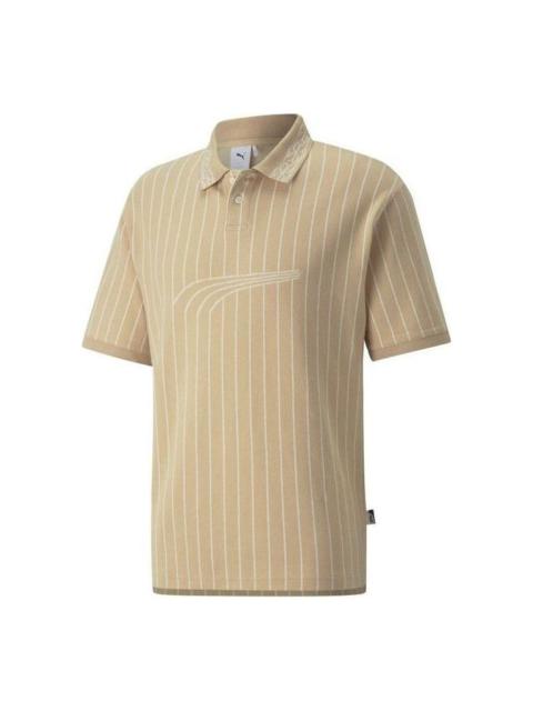 PUMA PUMA Players Lounge Polo Shirt 'Brown' 535803-67