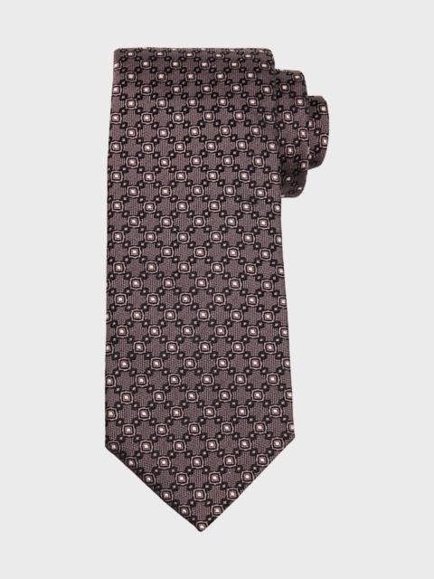 Brunello Cucinelli Men's Silk and Cotton Jacquard Tie