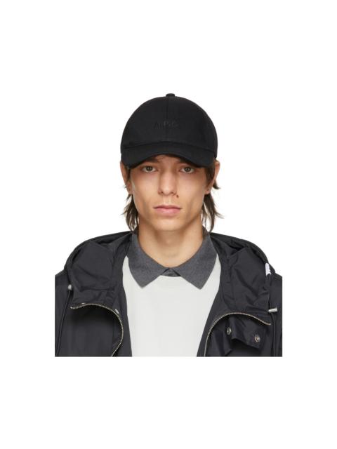 A.P.C. Black Denim Charlie Cap