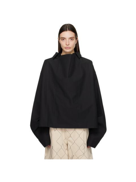 AIREI Black Paneled Shirt