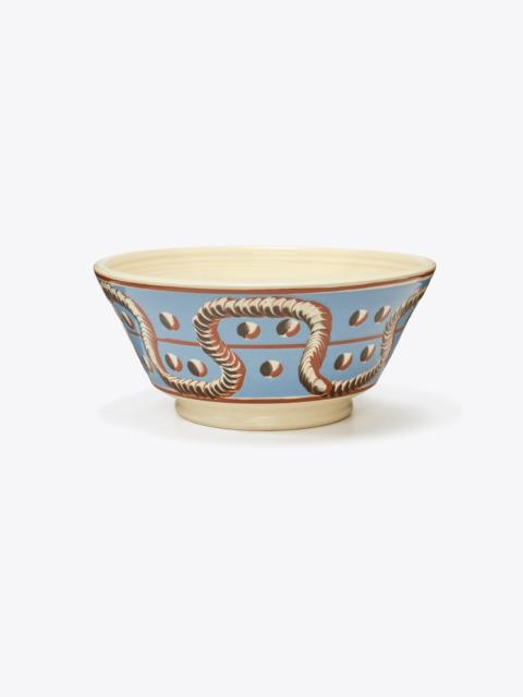 TORY BURCH Mochaware Serving Bowl