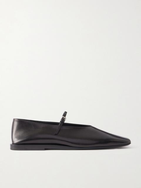 Jil Sander Leather Mary Jane Ballet Flats