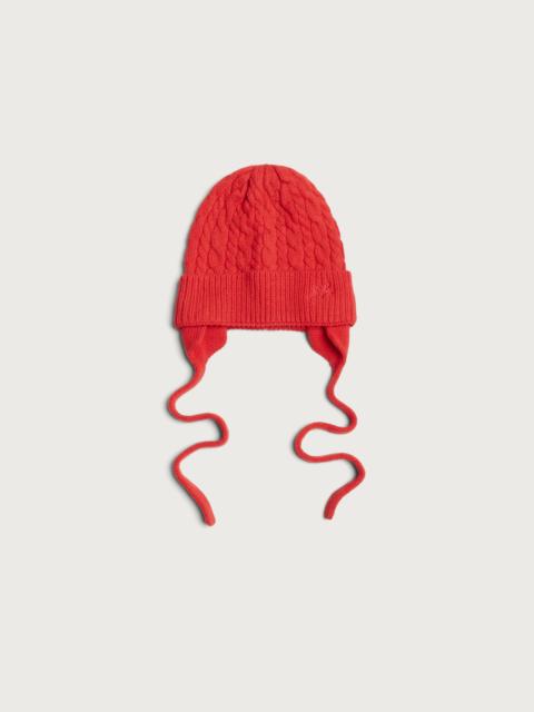 DAMSON MADDER. Damson Madder Turn Up Tie Beanie