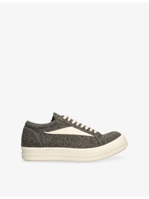 Rick Owens Vintage Woven and Suede Low-Top Trainers