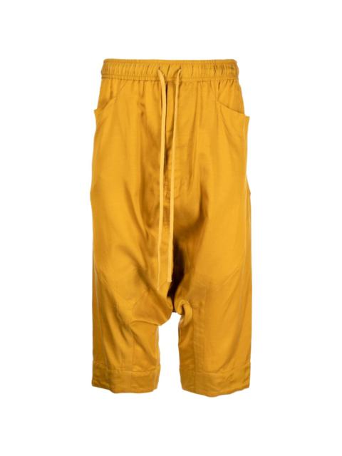 drop-crotch detail shorts