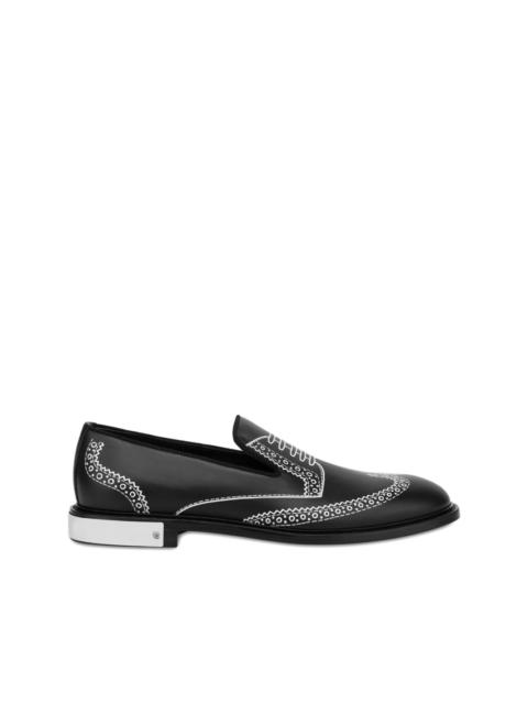 Moschino leather loafers