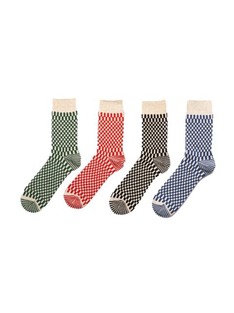 ROTOTO® Checkerboard Pattern Socks