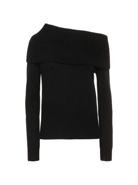 MICHAEL KORS asymmetric-neckline cashmere sweater