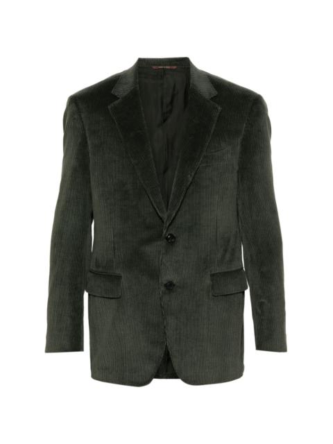 single-breasted corduroy blazer