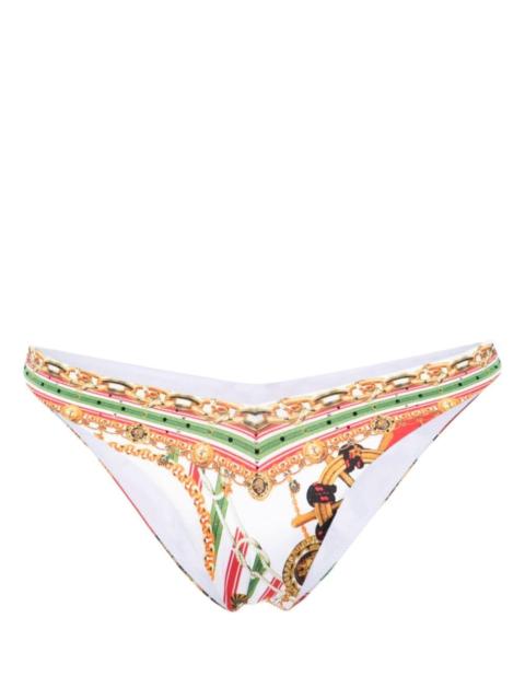 CAMILLA Saluti Summertime-print bikini bottom