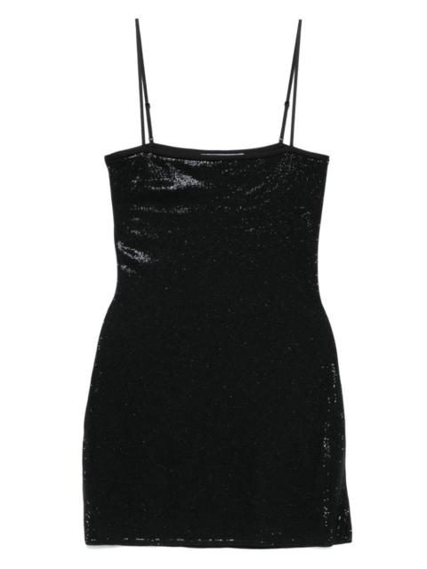 Alexander Wang crystal hotfix minidress