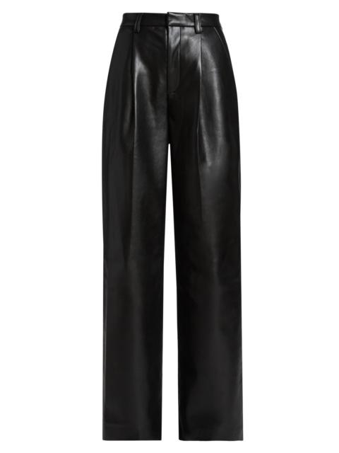 ANINE BING Women's Carmen Faux Leather Pants - Black Recycled Leather