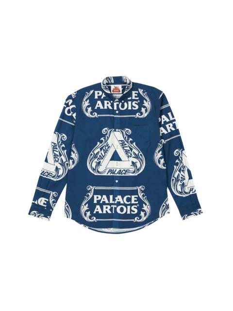 PALACE Palace Stella Artois Oxford Shirt Navy/White