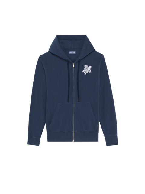 Vilebrequin Men Cotton Full Zip Cardigan Turtle