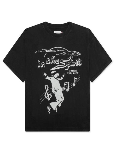 HONOR THE GIFT IN THE SPIRIT TEE - BLACK