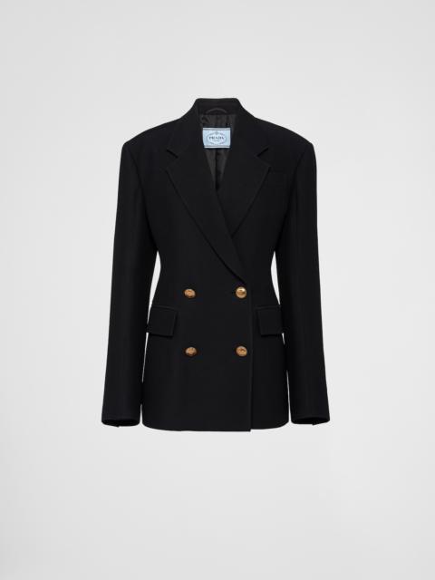 Prada Double-breasted tricotine jacket