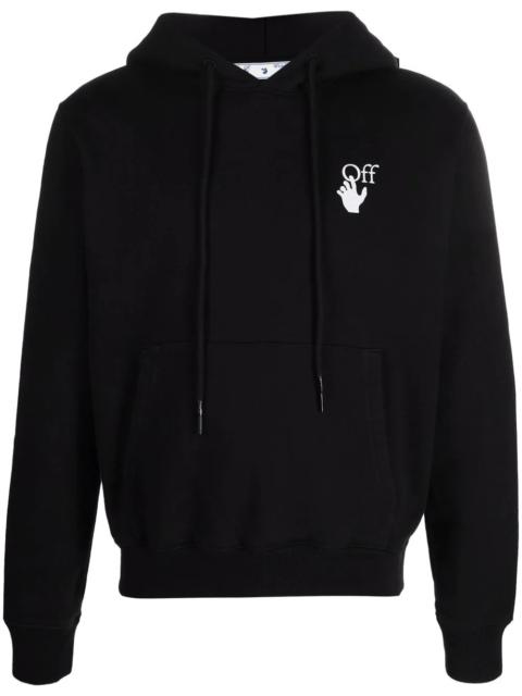 Arrows-print logo hoodie