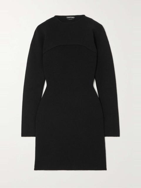 TOM FORD Ribbed wool-blend mini dress