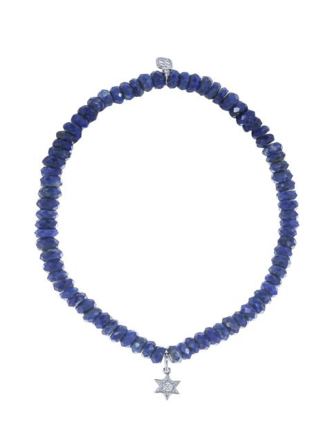 Baby Star Of David Lapis Charm Bracelet