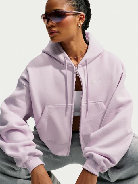 Nike Nike Studio Fleece Medium Weight Women's Oversized Full-Zip Cropped Hoodie