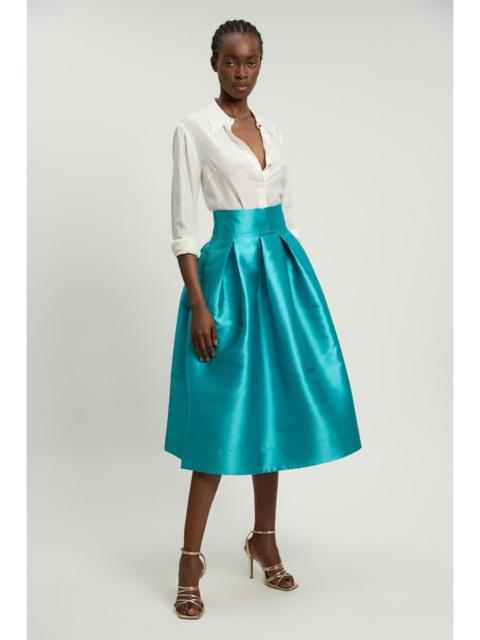KAREN MILLEN Petite Twill Woven Prom Maxi Skirt