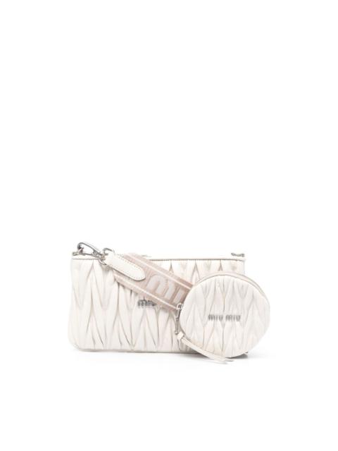 Miu Miu quilted matelassÃ© clutch bag