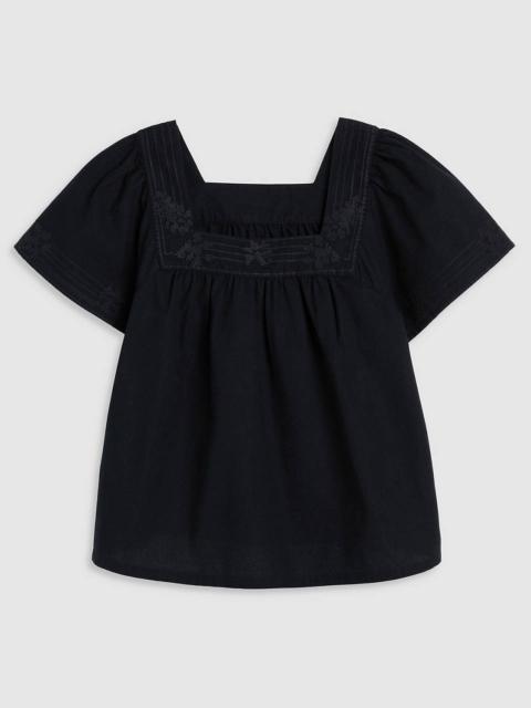 Levi's AMBRE COTTON LINEN BABYDOLL BLOUSE