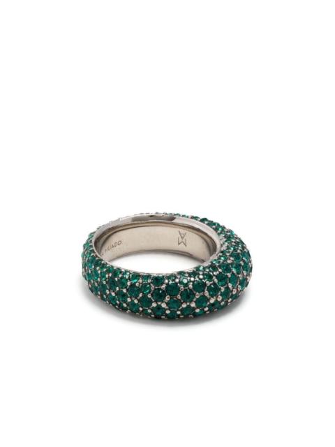 Amina Muaddi Cameron embellished ring