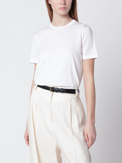 Loro Piana Round-neck Angera cotton T-shirt in white