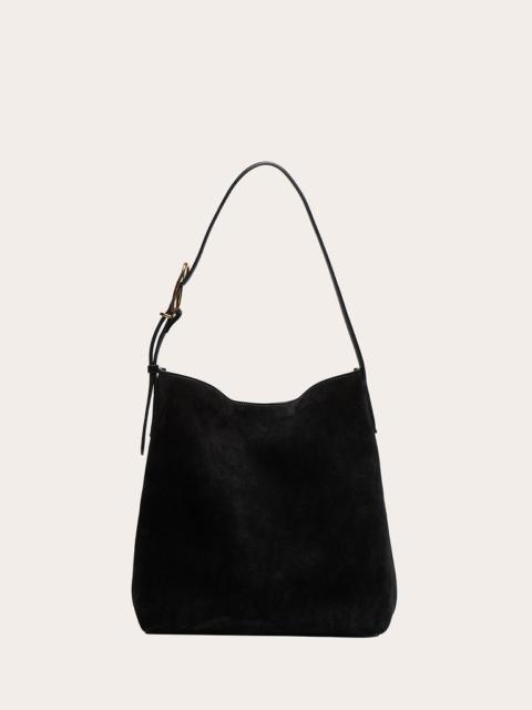 Liffner SLOUCH BUCKET BLACK SUEDE