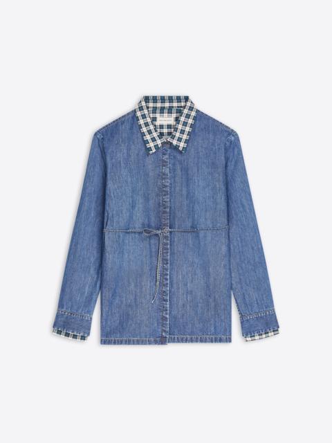 Dries Van Noten WRAP DENIM SHIRT