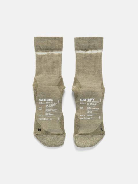 SATISFY Merino Nylon Tube Socks Tie Dye Covert Green