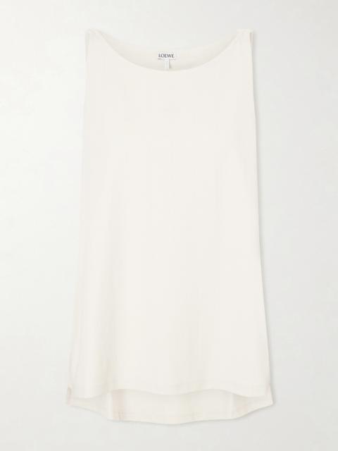 Loewe Anagram Embroidered Ribbed-knit Tank Top