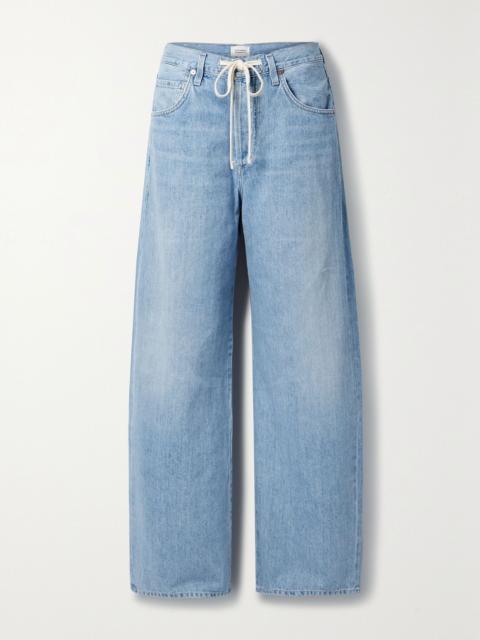 Citizens of Humanity + NET SUSTAIN Brynn high-rise wide-leg organic jeans Light denim