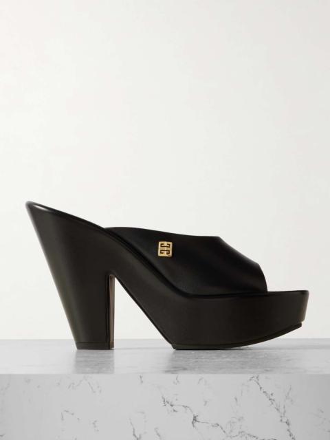 Givenchy Doll leather platform mules