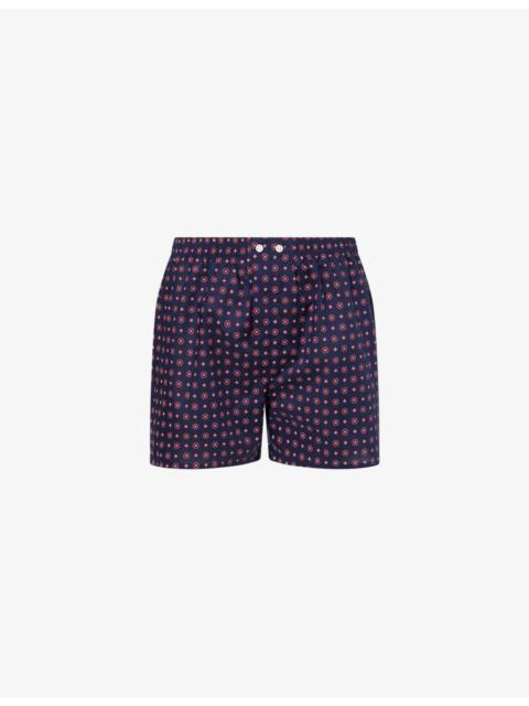 Derek Rose Nelson  Patterned Cotton Boxer Shorts