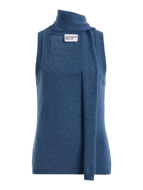 MATTHEW BRUCH Scarf Knit Tank Top