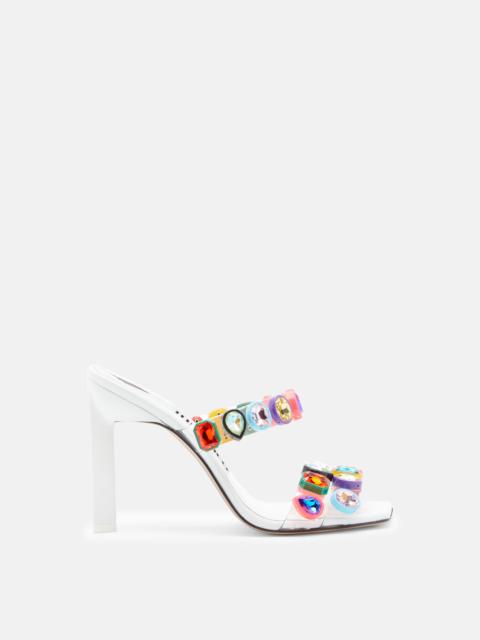 サンダル・ミュール THE ATTICO Embellished Pvc Nanci Mules Nanci embellished PVC mules in multicoloured - The Attico