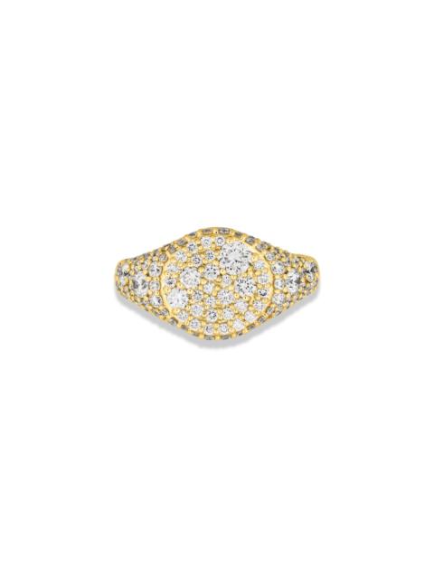 STONE AND STRAND The Standard Diamond Signet Ring