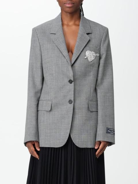 MSGM blazer in wool with check pattern