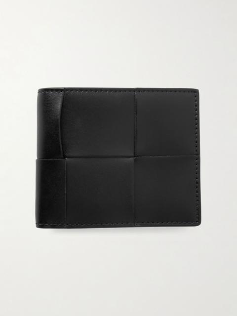 Bottega Veneta Intrecciato Leather Billfold Wallet Black